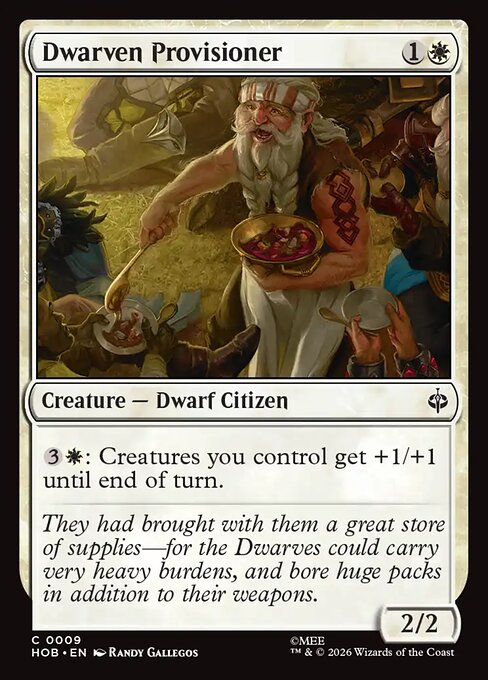 Dwarven Provisioner HOB 009 Foil - Magic The Hobbit carta singola ENG