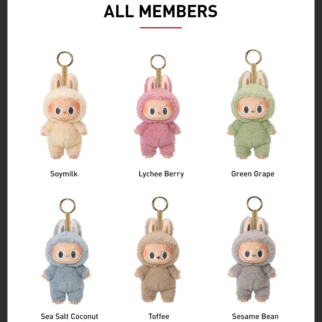 POP MART - Labubu The Monsters - V1.0 - Exciting Macaron Plush Pendant (1 blind box)