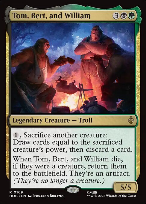 Tom, Bert, and William HOB 169 Foil - Magic The Hobbit carta singola ENG