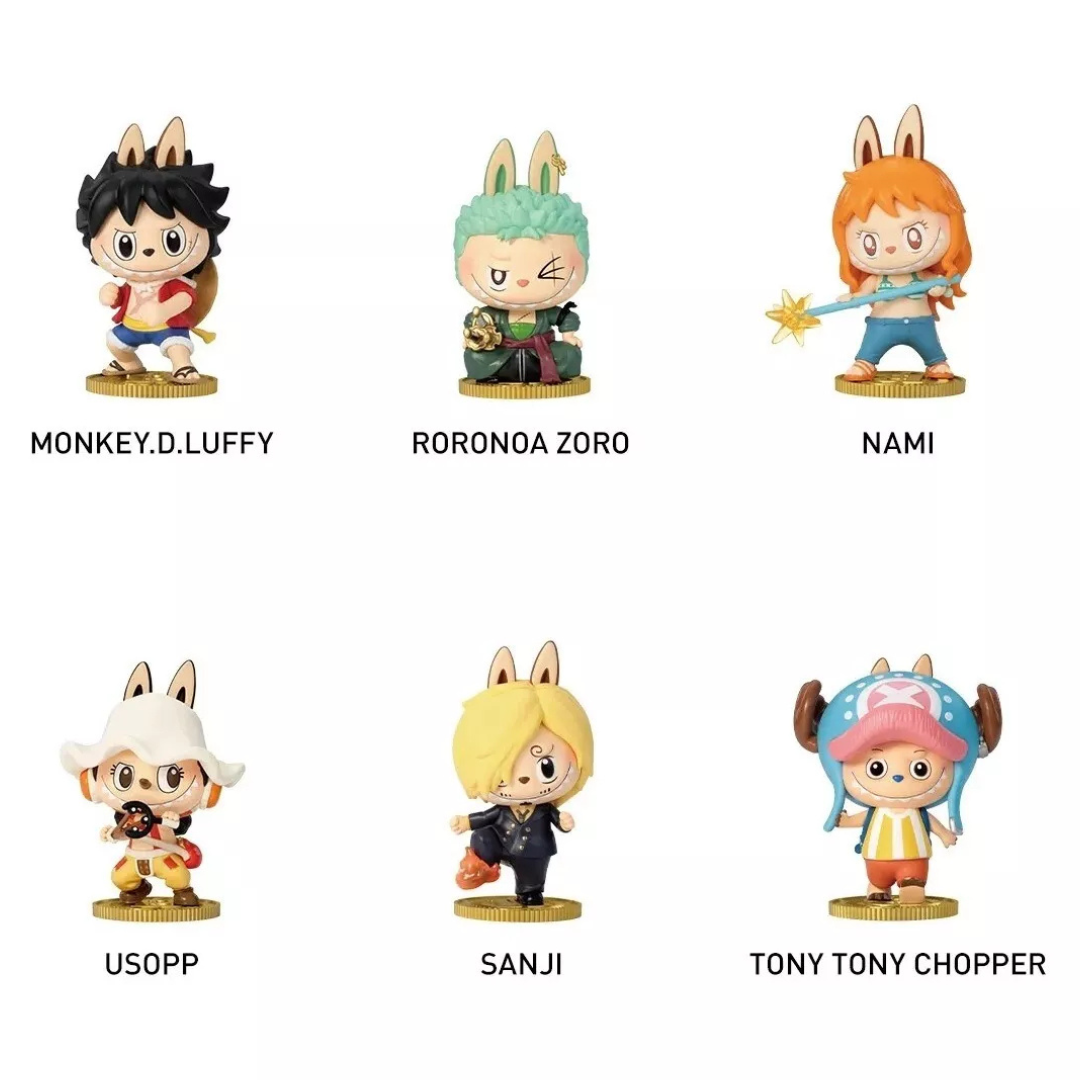 POP MART - The Monsters X One Piece Series - Figure Toy Gift Labubu (1 blind box)