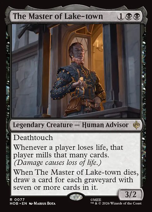 The Master of Lake-town HOB 077 Foil - Magic The Hobbit carta singola ENG