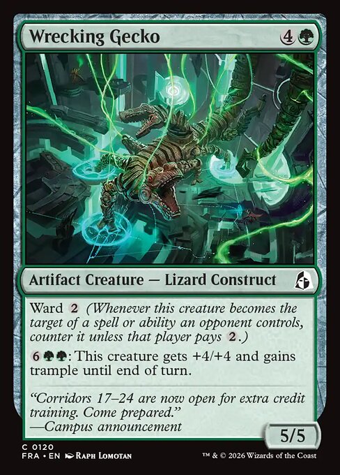 Carte Singole Magic ENG - Reality Fracture - Wrecking Gecko (FRA 120)