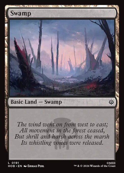 Swamp HOB 191 Foil - Magic The Hobbit carta singola ENG