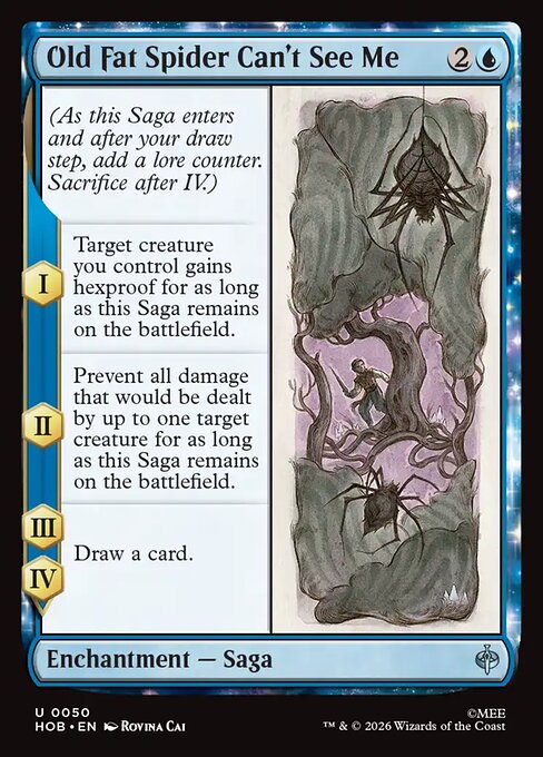 Old Fat Spider Can't See Me HOB 050 Regular - Magic The Hobbit carta singola ENG