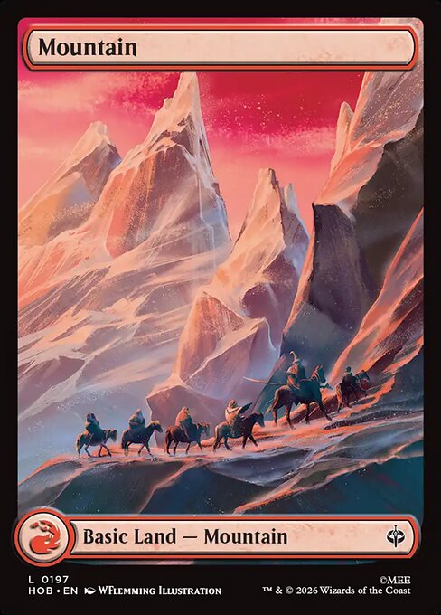 Mountain HOB 197 Foil - Magic The Hobbit carta singola ENG