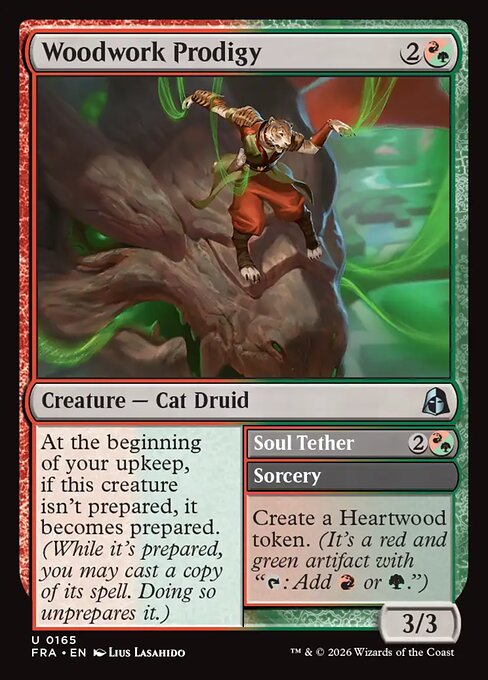 Carte Singole Magic ENG - Reality Fracture - Woodwork Prodigy // Soul Tether (FRA 165)