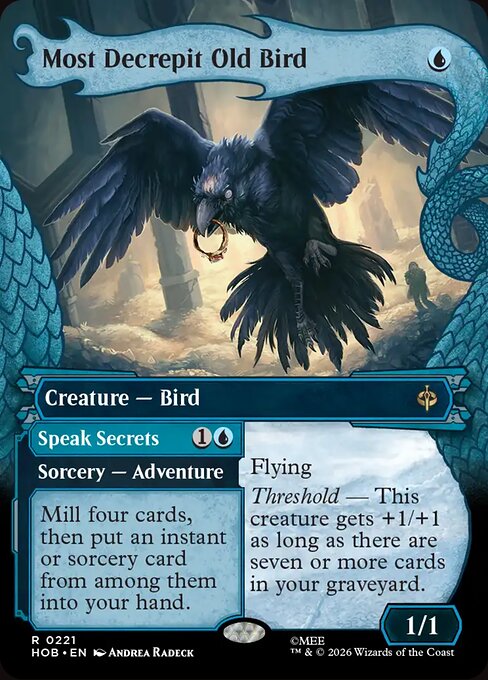 Most Decrepit Old Bird // Speak Secrets HOB 221 Regular - Magic The Hobbit carta singola ENG