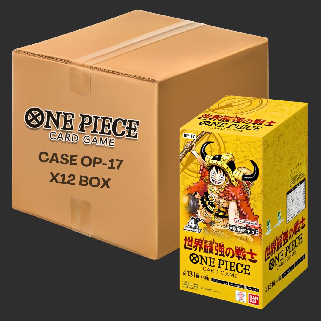 Case One Piece - OP-17 The World's Strongest Warriors (JAP) - 12 Booster box da 24 Buste