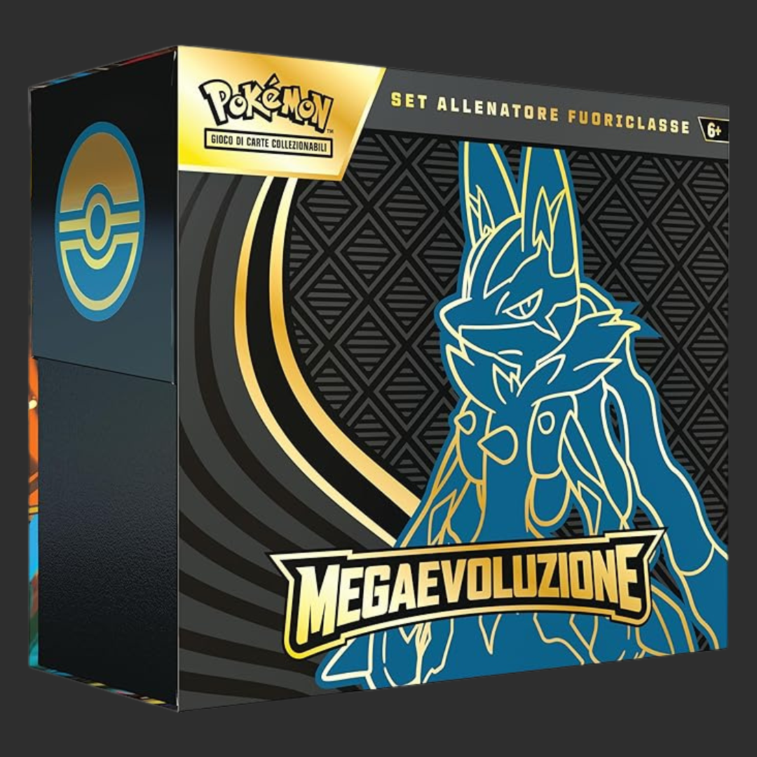 ETB ITA - Pokémon-Mega-Entwicklung – Mega-Lucario – Top-Trainer-Box – Ita