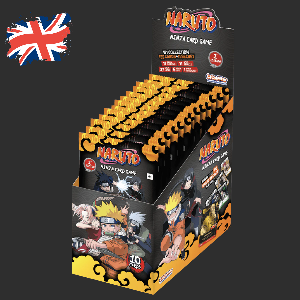 Naruto Mythos TCG – Konoha Shido – Booster Display Box – ENG – 1. Auflage