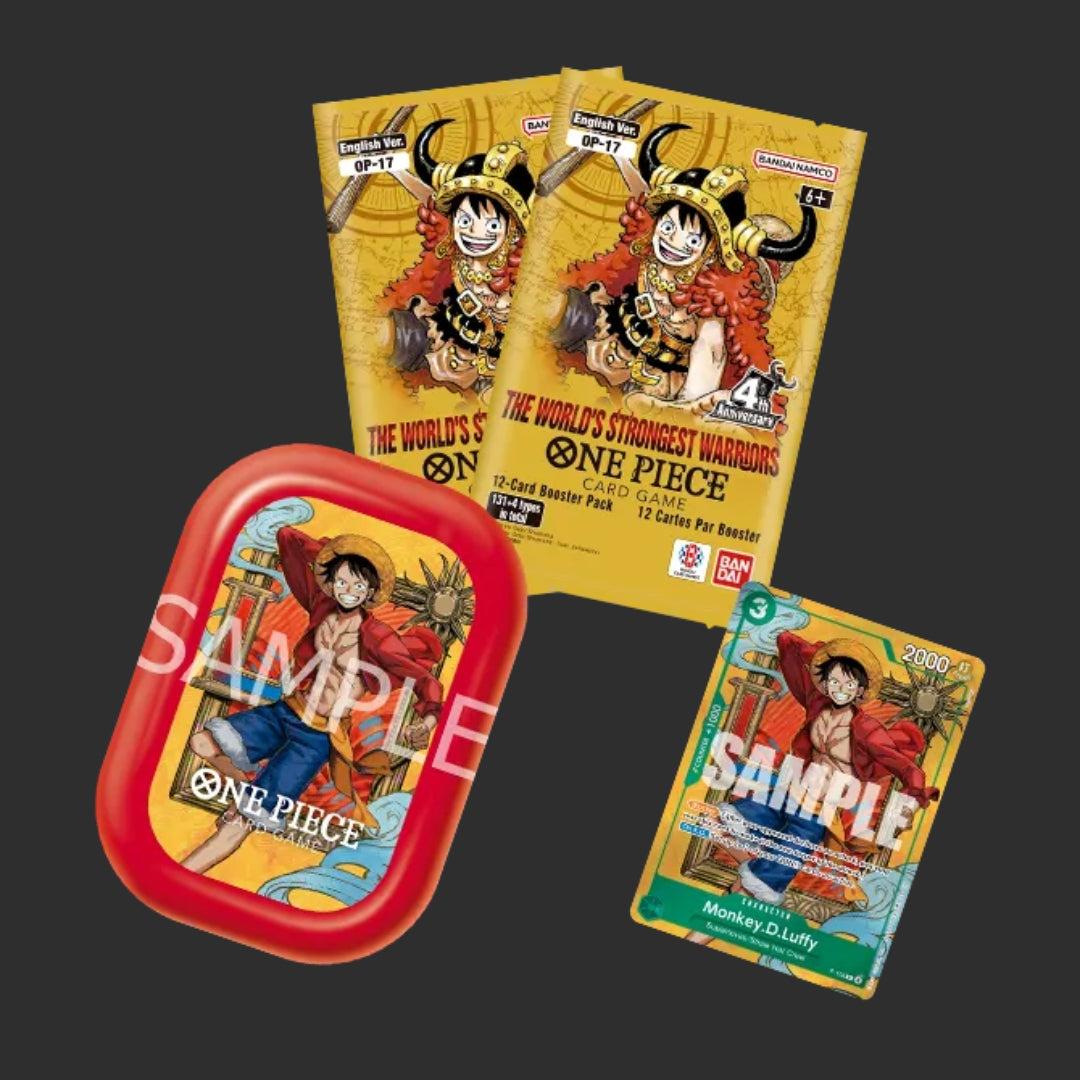 One Piece ENG – Mini Case Set Vol. 3 – TS-03 Luffy Rosso – Mini Tin 2 Bustine – ENG