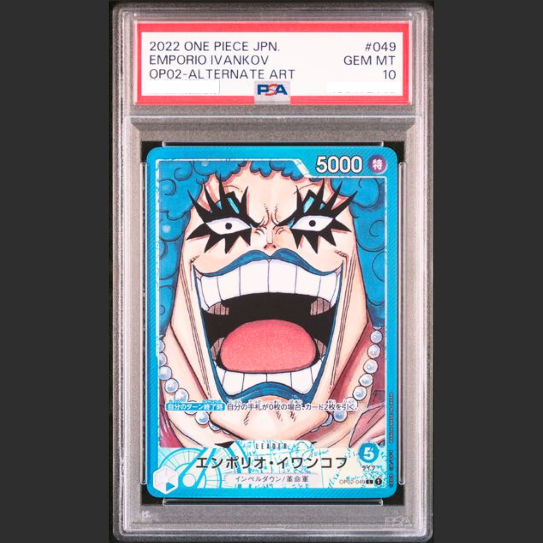 PSA 10 - One Piece JAP - OP02 - #049 EMPORIO IVANKOV - ALTERNATE ART