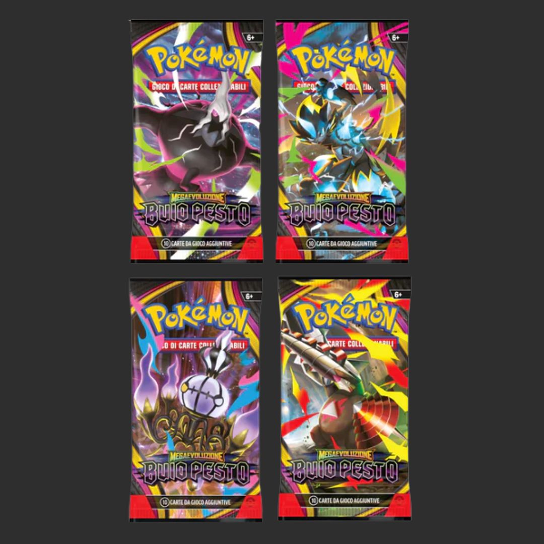 Pokémon - Buio Pesto - Artset 4 Bustine - Ita