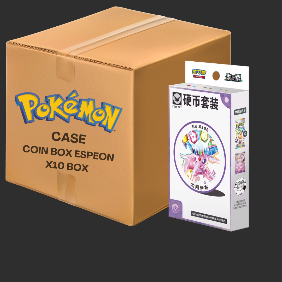 Pokémon CH - Terastal Grand Gathering – Eeveelution Coin Box Espeon – Case 10 Box - CH