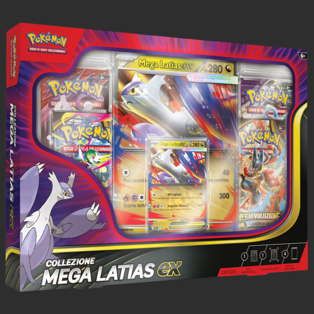 Pokémon TCG – Mega Latias EX Kollektion – Mega-Entwicklung – Ita