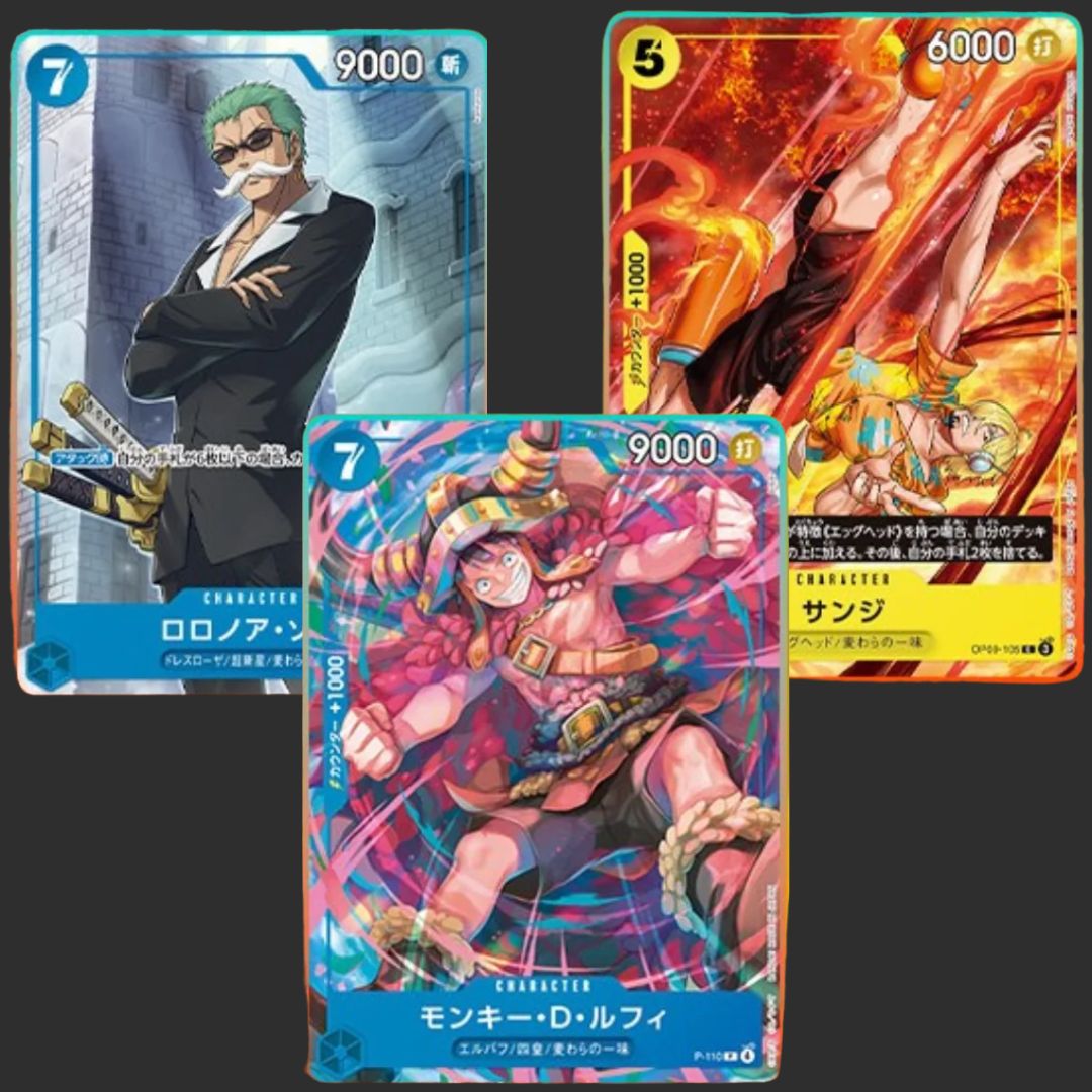 Promo Card - V Jump Trio Set – Luffy, Zoro & Sanji – 3 Carte Promo – JAP