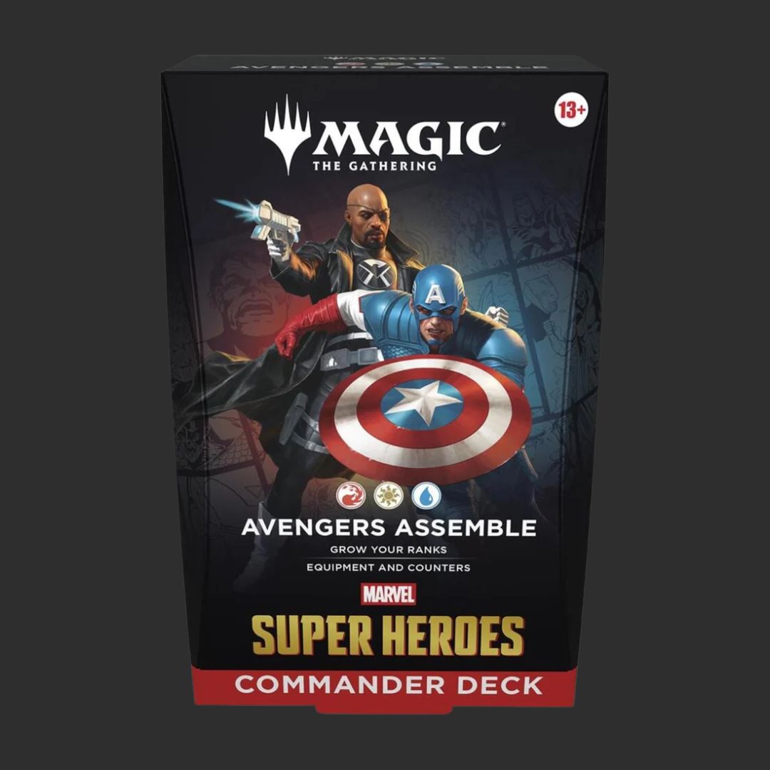 Magic: The Gathering – Universes Beyond: Marvel Super Heroes – Commander Deck Avengers Assemble – ENG