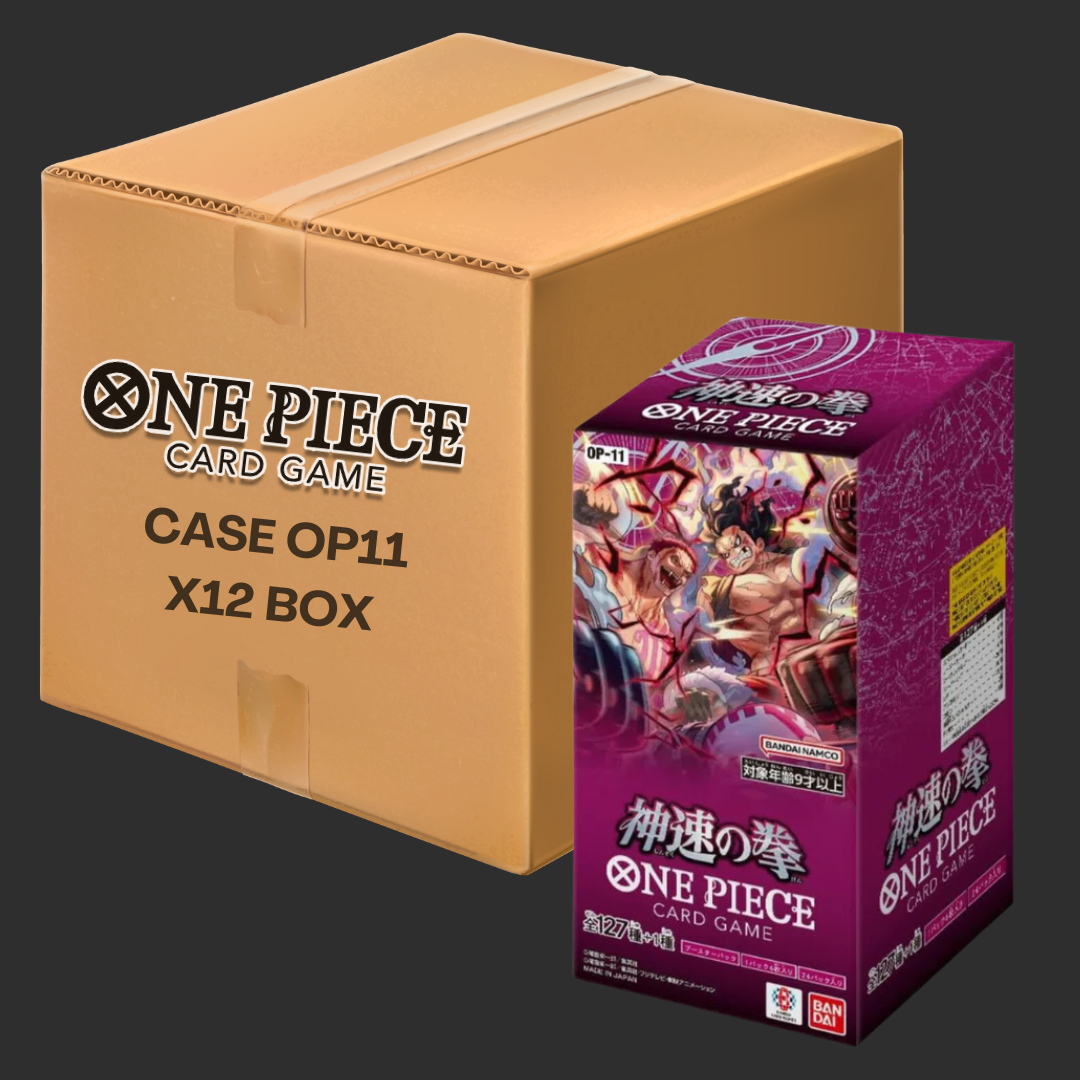 Case One Piece - OP 11 Fist of Godspeed (JAP) - 12 Booster boxes of 24 Mirabilia Store Case One Piece - OP 11 Fist of Godspeed (JAP) - 12 Booster boxes of 24 Mirabilia Store