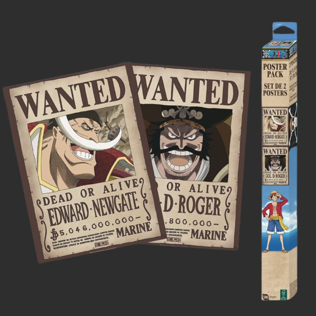 Abystyle | One Piece | Poster Wanted Whitebeard & Gol D. Roger