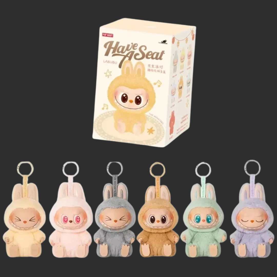 POP MART - Labubu The Monsters - V2.0 - Have A Seat Vinyl Plush (1 blind box)