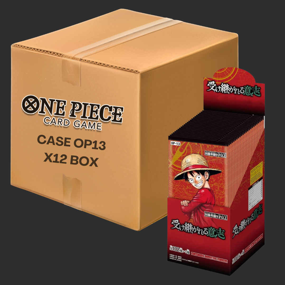 Case One Piece - OP 13 Carrying on His Will (JAP) - 12 Booster boxes o Mirabilia Store Case One Piece - OP 13 Carrying on His Will (JAP) - 12 Booster boxes o Mirabilia Store