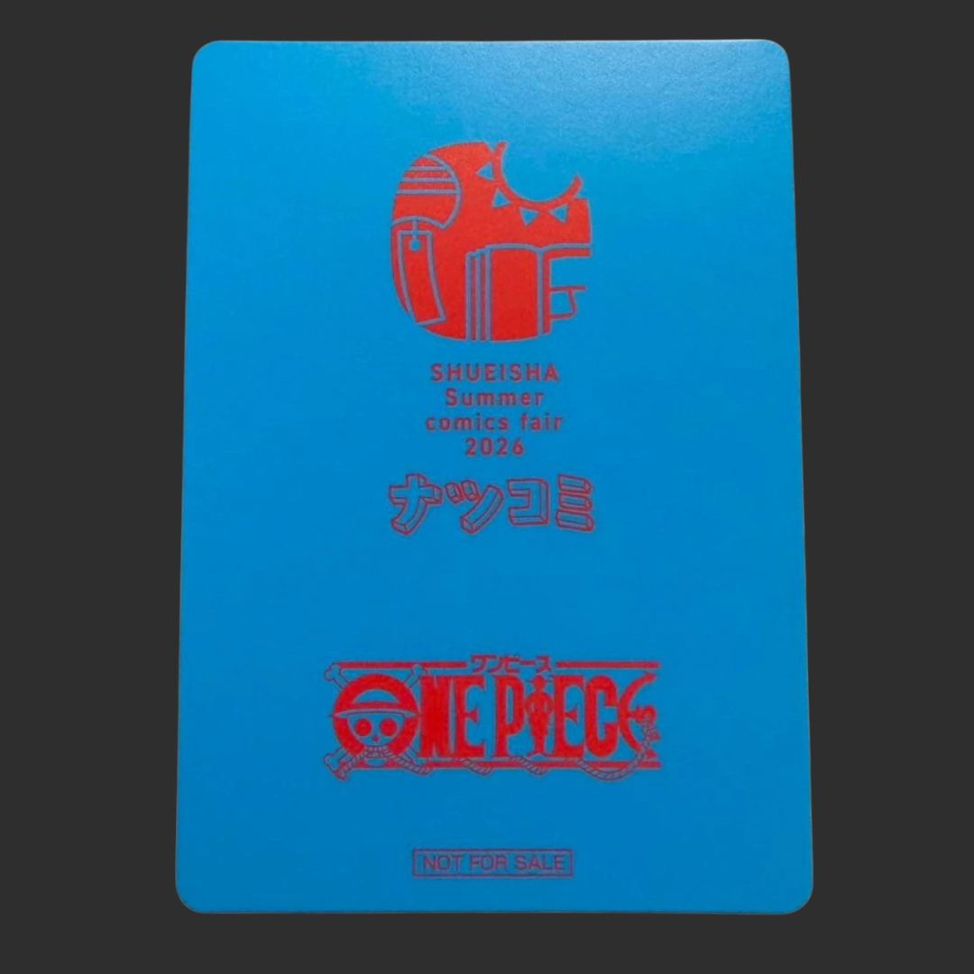 Promo Card - One Piece JAP - NatsuComi 2026 Meta Kira Card Luffy Watermelon Eiichiro Oda Signed - Promo