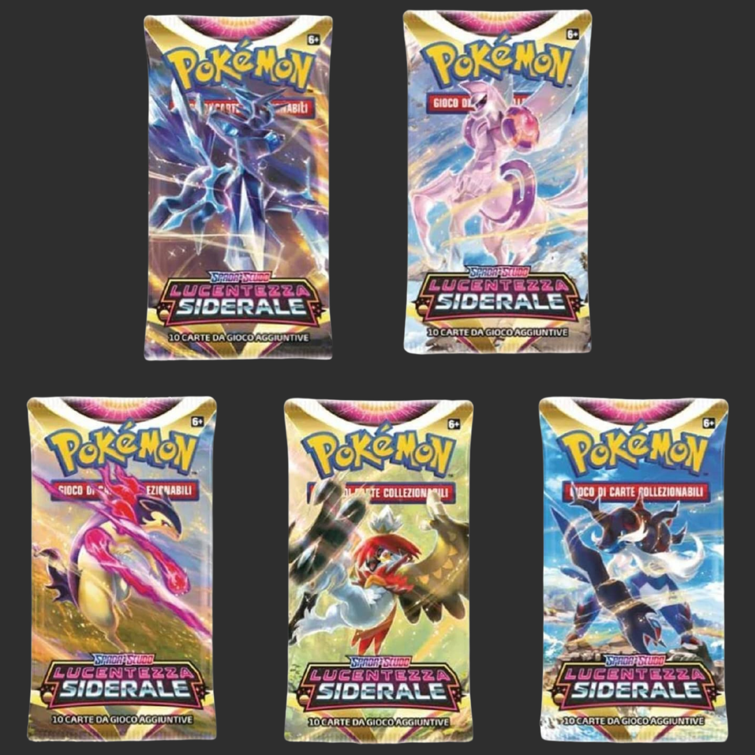Pokémon - Lucentezza Siderale - Artset 5 Bustine - Ita