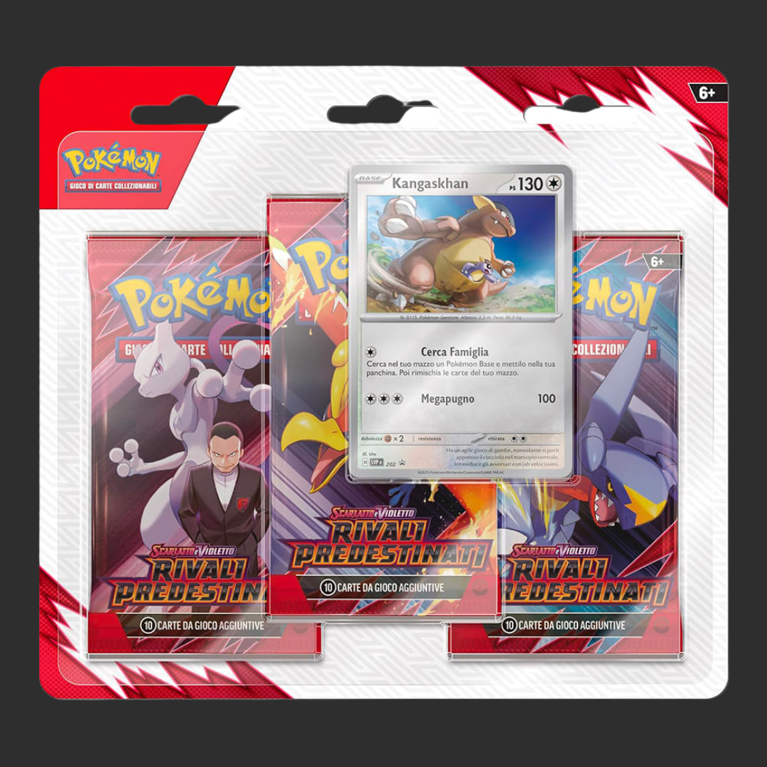 Pokémon - Rivali Predestinati - Blister 3 Bustine (Kangaskhan) - Ita