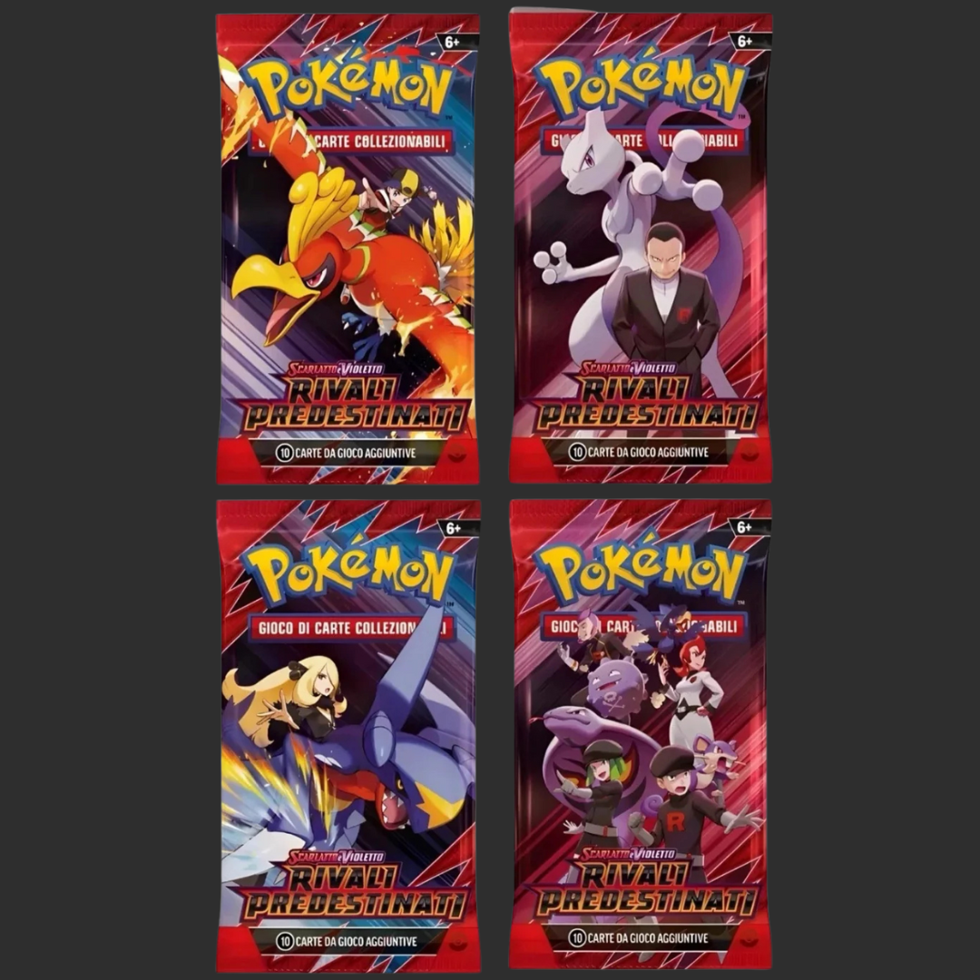 Pokémon - Rivali Predestinati - Set Artwork 4 Bustine - Ita