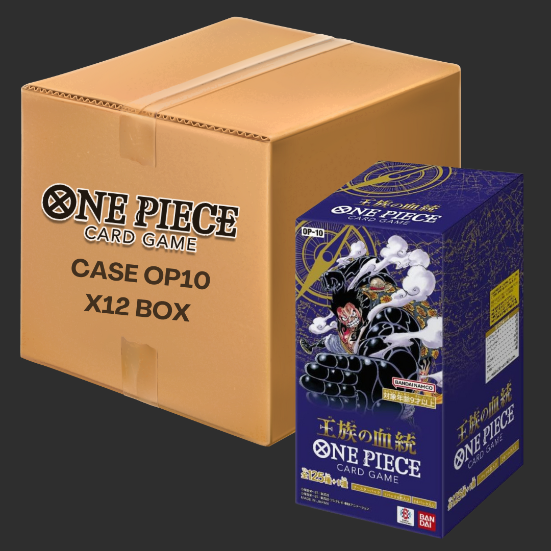 op10 booster box case One Piece Card Game OP-10 Royal Blood Booster 12 Box Case From Japan Sealed New