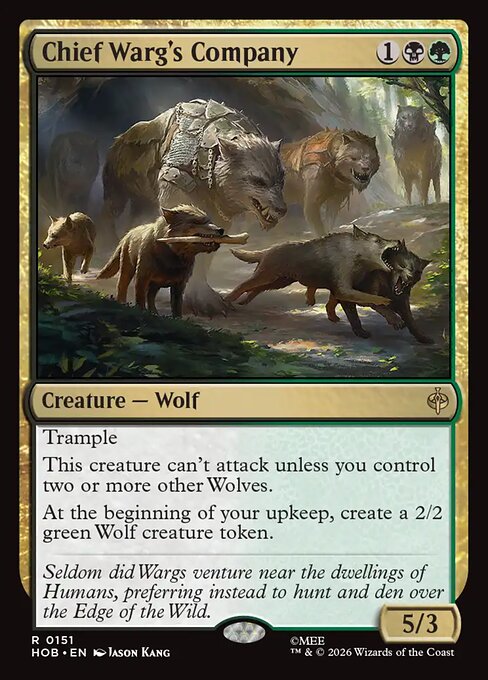 Chief Warg's Company HOB 151 Foil - Magic The Hobbit carta singola ENG