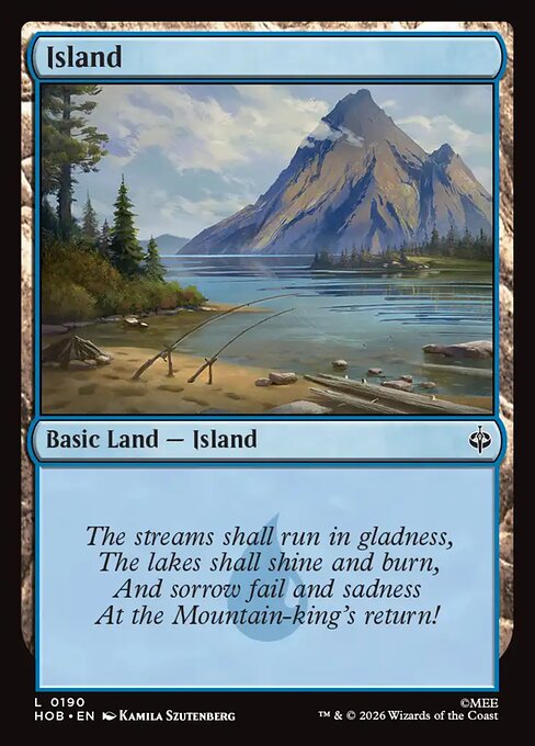 Island HOB 190 Regular - Magic The Hobbit carta singola ENG