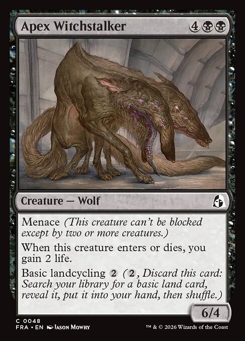 Carte Singole Magic ENG - Reality Fracture - Apex Witchstalker (FRA 048)
