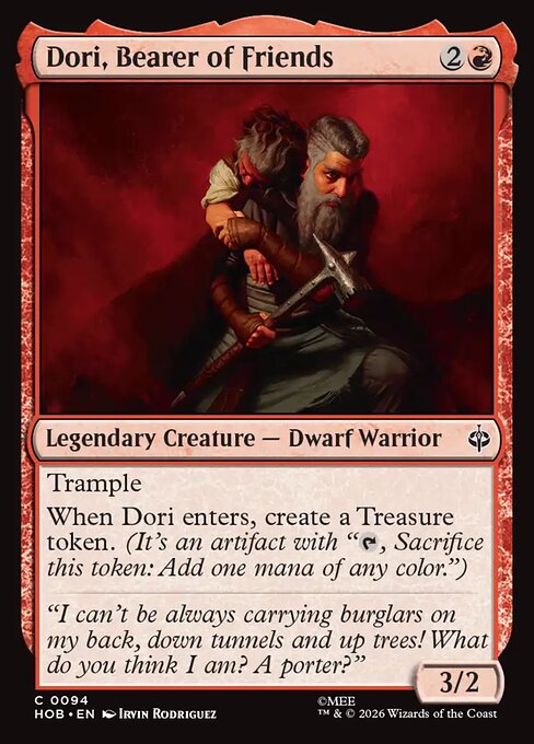 Dori, Bearer of Friends HOB 094 Regular - Magic The Hobbit carta singola ENG