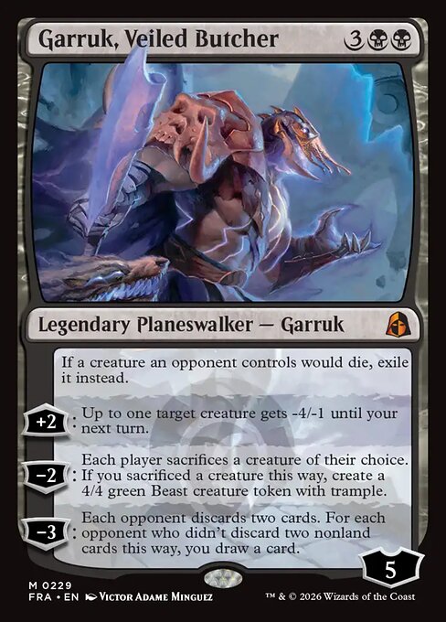 Carte Singole Magic ENG - Reality Fracture - Garruk, Veiled Butcher (FRA 229)