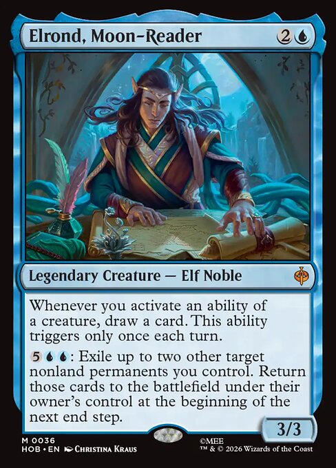 Elrond, Moon-Reader HOB 036 Foil - Magic The Hobbit carta singola ENG