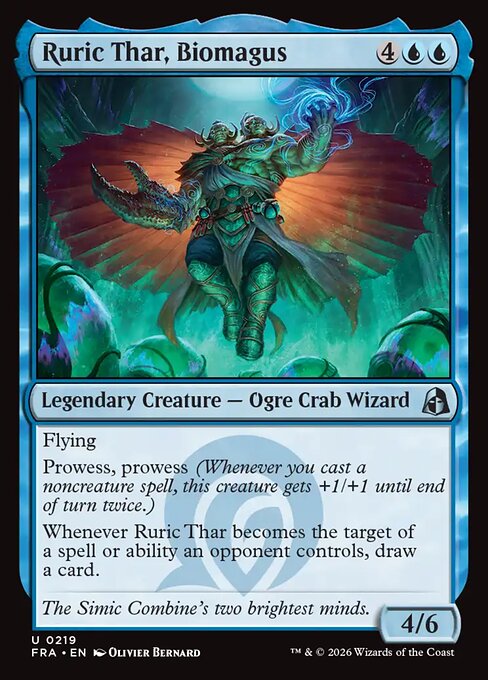 Carte Singole Magic ENG - Reality Fracture - Ruric Thar, Biomagus (FRA 219)