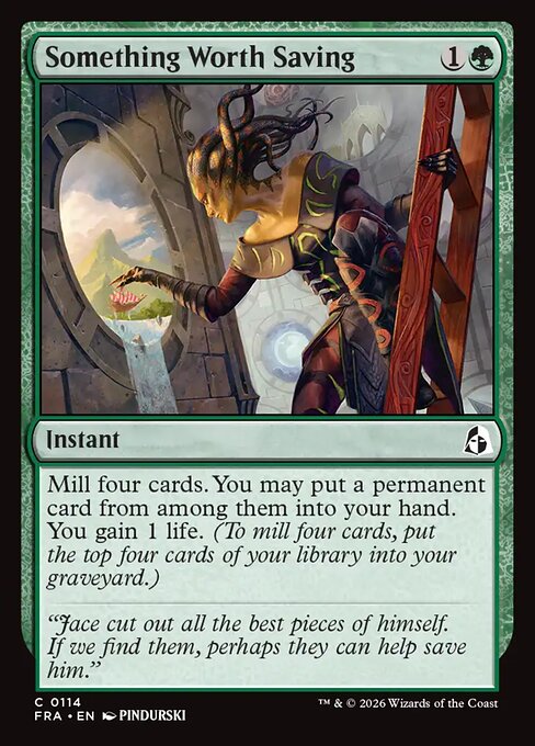 Carte Singole Magic ENG - Reality Fracture - Something Worth Saving (FRA 114)
