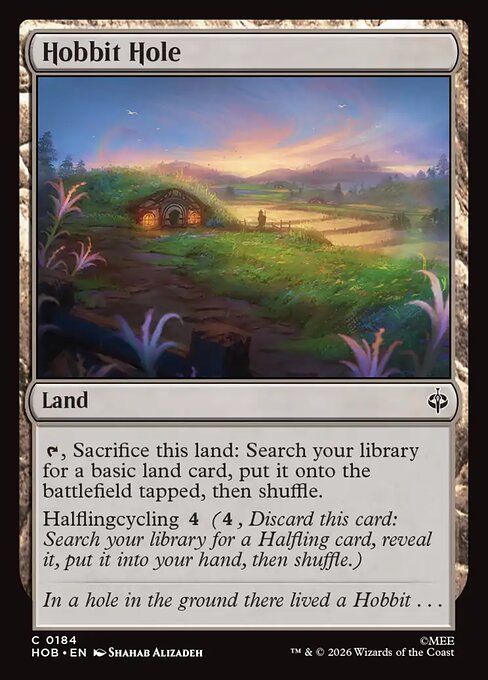 Hobbit Hole HOB 184 Foil - Magic The Hobbit carta singola ENG