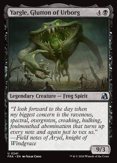 Carte Singole Magic ENG - Reality Fracture - Yargle, Glutton of Urborg (FRA 241)