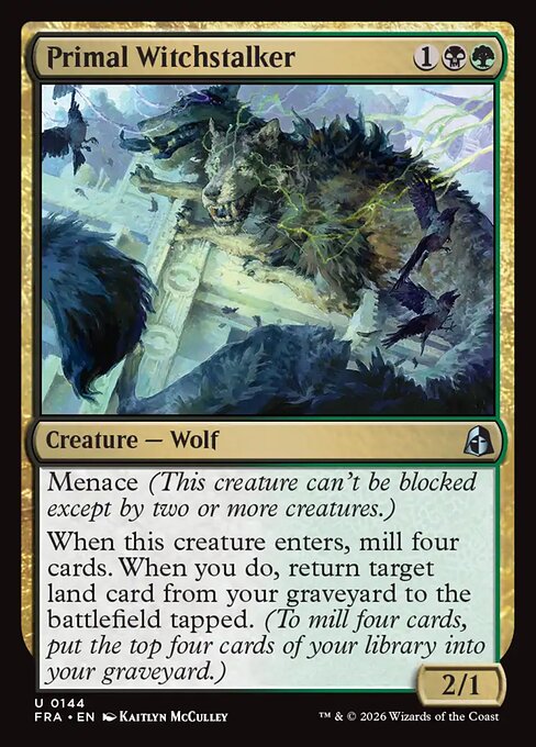 Carte Singole Magic ENG - Reality Fracture - Primal Witchstalker (FRA 144)