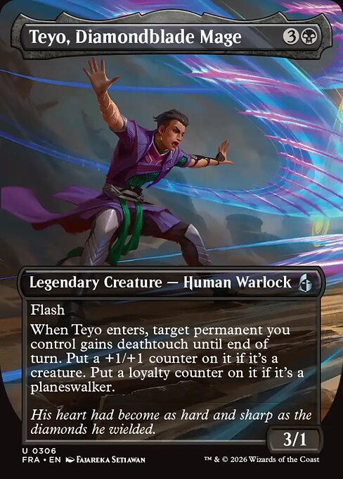 Carte Singole Magic ENG - Reality Fracture - Teyo, Diamondblade Mage (FRA 306)