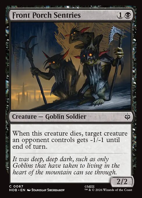 Front Porch Sentries HOB 067 Foil - Magic The Hobbit carta singola ENG