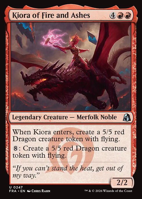 Carte Singole Magic ENG - Reality Fracture - Kiora of Fire and Ashes (FRA 247)