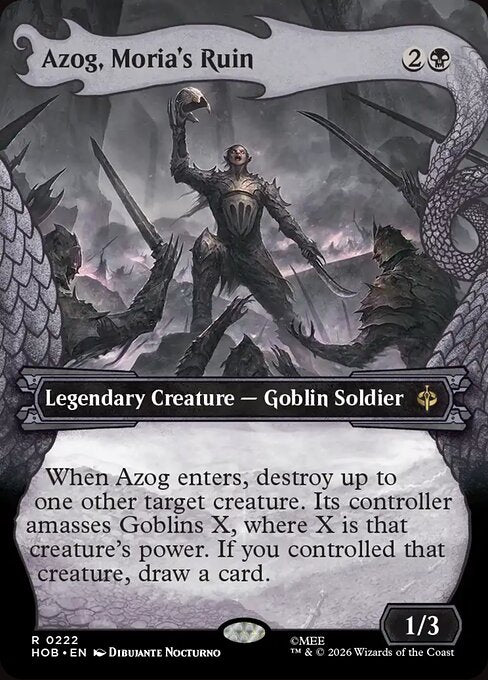 Azog, Moria's Ruin HOB 222 Regular - Magic The Hobbit carta singola ENG