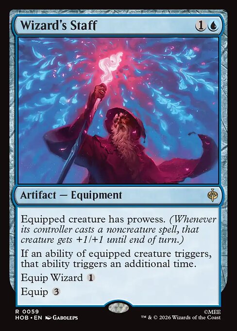 Wizard's Staff HOB 059 Regular - Magic The Hobbit carta singola ENG