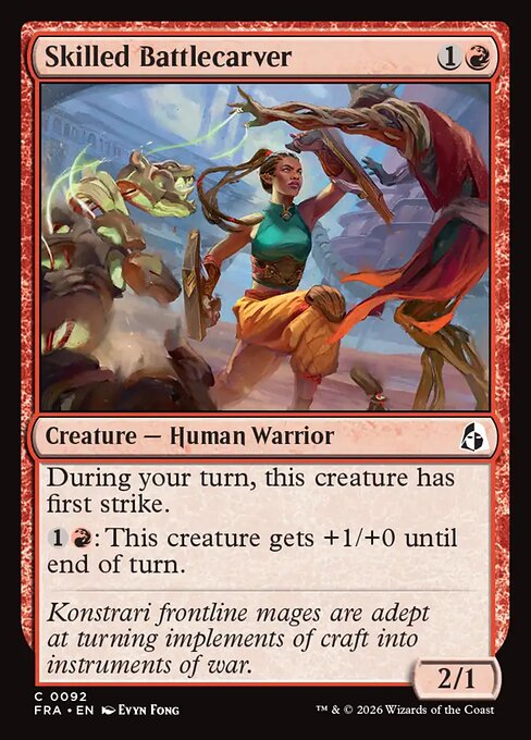 Carte Singole Magic ENG - Reality Fracture - Skilled Battlecarver (FRA 092)