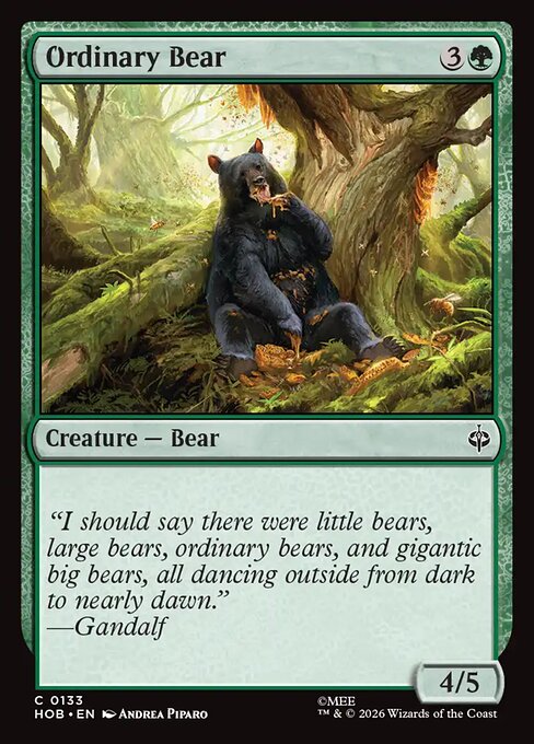 Ordinary Bear HOB 133 Foil - Magic The Hobbit carta singola ENG