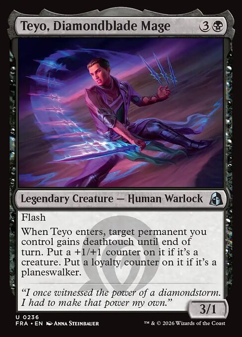 Carte Singole Magic ENG - Reality Fracture - Teyo, Diamondblade Mage (FRA 236)