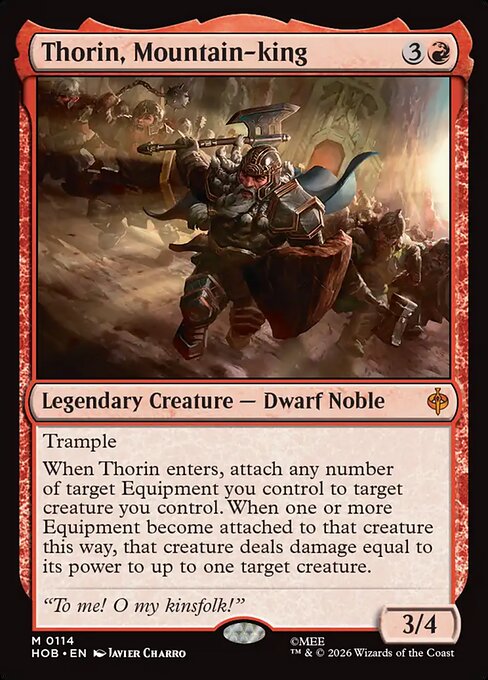 Thorin, Mountain-king HOB 114 Foil - Magic The Hobbit carta singola ENG